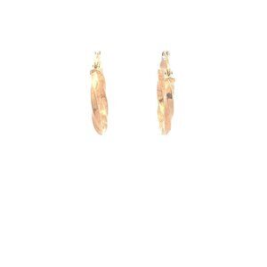 18K Yellow Gold Earrings Hoops Small 1.20 grams